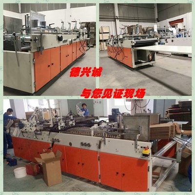 Orange Carton Box Gluing Machine 100m/min for Beverage Factory