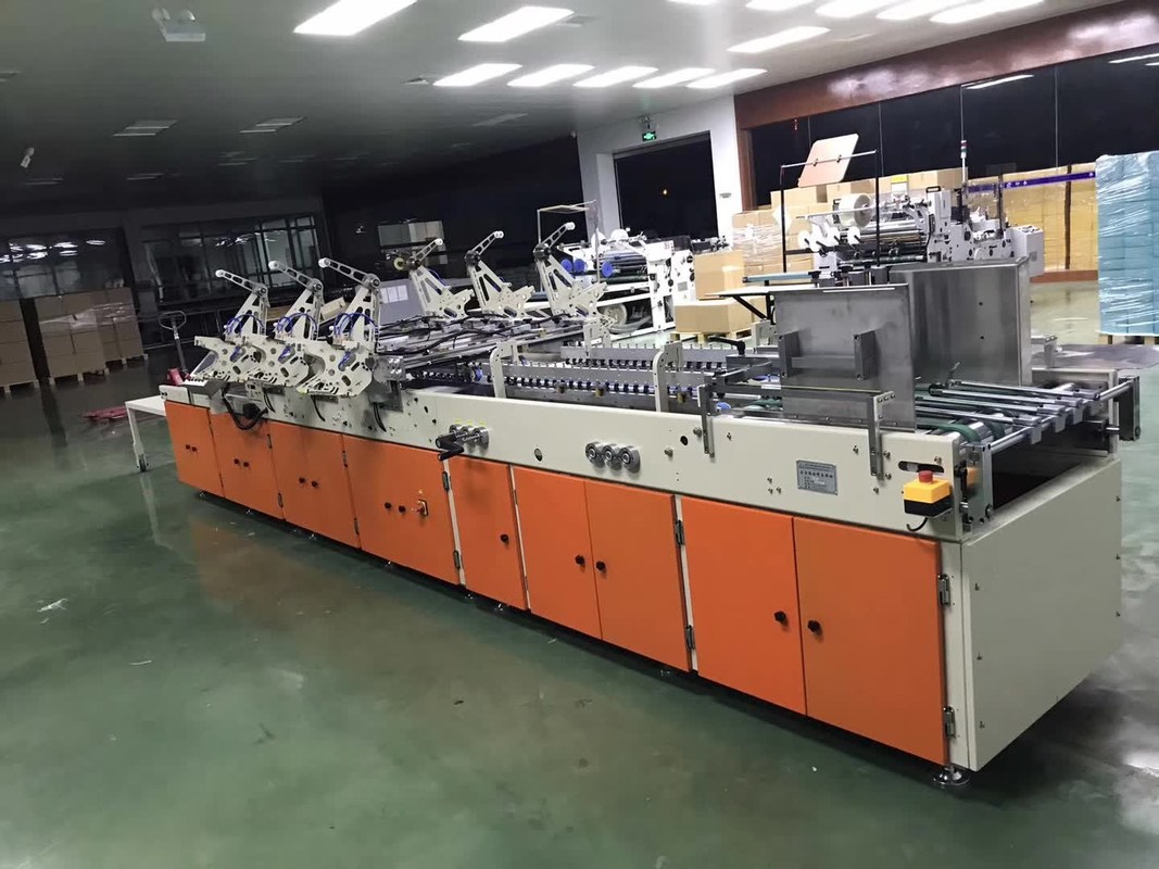 Polar Grey Carton Box Gluing Machine 70m/Min 6600*2100*1600mm One Year ...