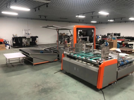 Deshisen Folding Carton Gluing Machine 6600*2100*1600mm Electric Driven